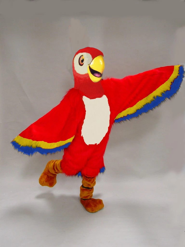 MaskUS Mascot Costumes Red Macaw Mascot Costume 3 MaskUS Mascot Costumes Red Macaw Mascot Costume