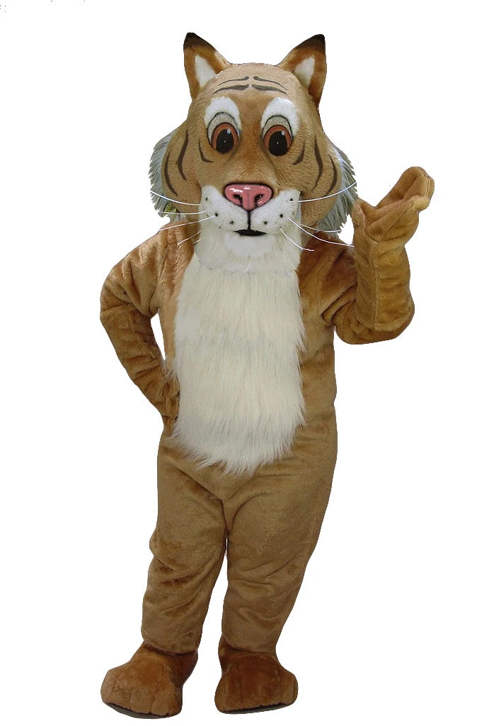 MaskUS Mascot Costumes Friendly Bobcat Mascot Costume 3 MaskUS Mascot Costumes Friendly Bobcat Mascot Costume