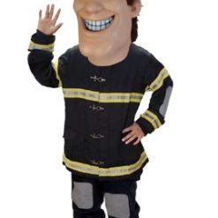 MaskUS Fireman Mascot Costume