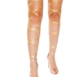Roma Costume Metallic Leg Wraps Accessories