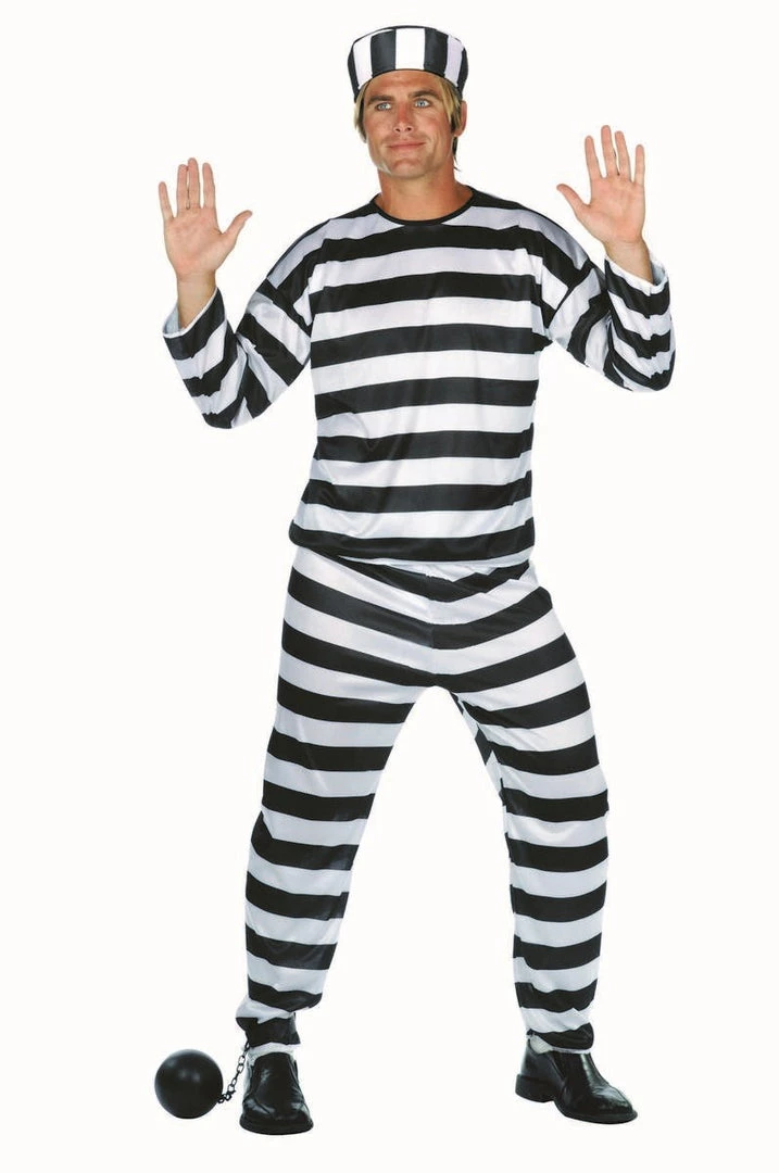 RG Costumes Convict Costume Mens Costumes 3 RG Costumes Convict Costume Mens Costumes