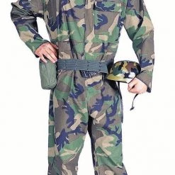 RG Costumes Camouflage Commando Costume With Helmet