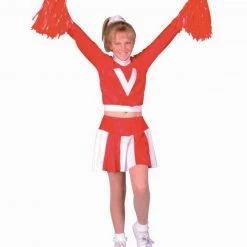 RG Costumes Girls Cheerleader Red (Child) Costume