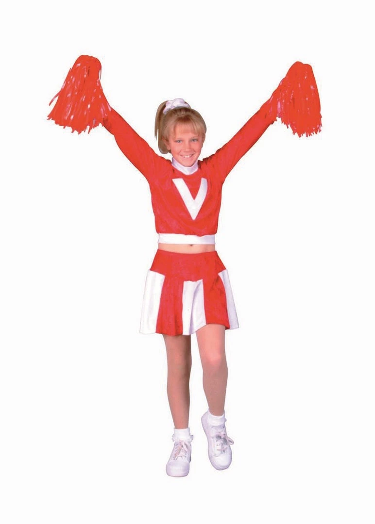RG Costumes Girls Cheerleader Red (Child) Costume 3 RG Costumes Girls Cheerleader Red (Child) Costume