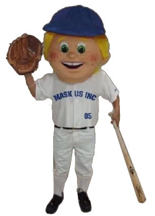 MaskUS Baseball Kid Mascot Costume Mascot Costumes 3 MaskUS Baseball Kid Mascot Costume Mascot Costumes