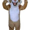 MaskUS Tan Bobcat Mascot Costume 1 MaskUS Tan Bobcat Mascot Costume