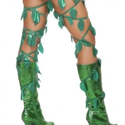 Roma Costume Green Leaf Thigh Wraps Accessories