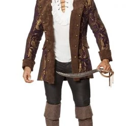Roma Costume Mens Costumes Deluxe Brocade Pirate Jacket