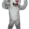 MaskUS Grey Wildcat Mascot Costume (Thermolite) Mascot Costumes