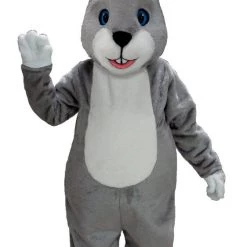 MaskUS Grey Bunny Mascot Costume (Thermolite) Mascot Costumes