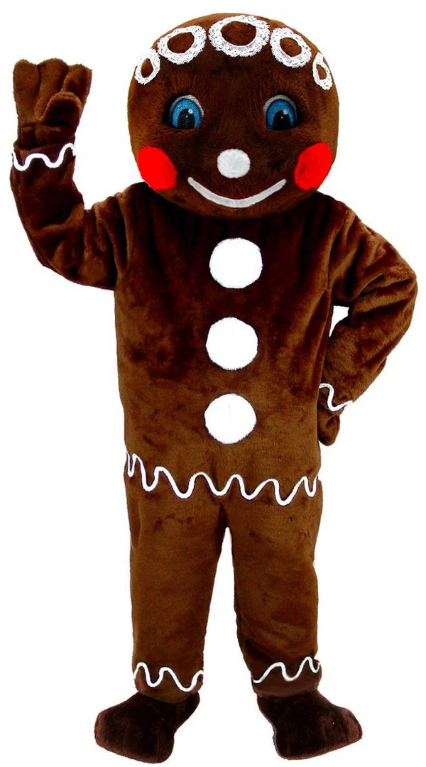 MaskUS Mascot Costumes Mr. Gingerbread Cookie Mascot Costume (Thermolite) 3 MaskUS Mascot Costumes Mr. Gingerbread Cookie Mascot Costume (Thermolite)
