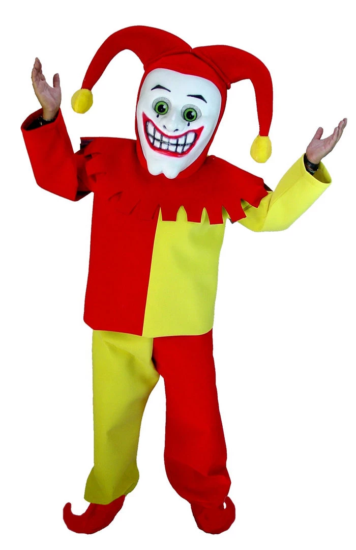 MaskUS Joker Court Jester Mascot Costume (Thermolite) 3 MaskUS Joker Court Jester Mascot Costume (Thermolite)